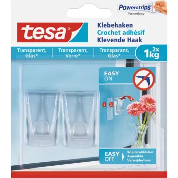 Universalhaken Tesa 77735-00000 Transparent Innenbereich 2 Stück