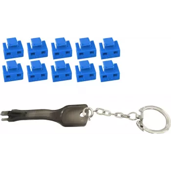 Portblocker ShiverPeaks 08-01034 RJ-45 Blau Netzwerksicherheit
