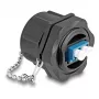 DeLOCK Glasfaserstecker LC Duplex Singlemode IP68 wasserdicht