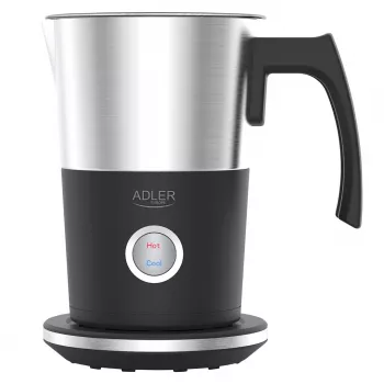 Automatischer Milchaufschäumer Adler AD 4497 – Edelstahl, 600W, 120 ml Schaum / 300 ml erwärmen, heiß & kalt