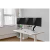 Desk monitor mount GEMBIRD MA-DA3-03, 3-arm, gas spring, VESA 75–100x100, supports 3 displays up to 27 inch, max 18 kg, Schwarz