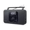Tragbares Radio Muse M-091 R — FM/AM, LCD-Anzeige, Netz- oder AA/D-Batteriebetrieb, Drehregler-Lautstärke, 1,1 kg, schwarz