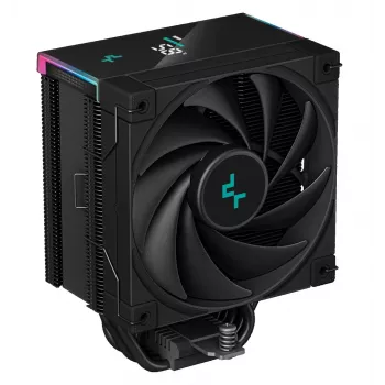 Luftkühler DeepCool AK500S Digital 120 mm, 5 Heatpipes, PWM-Lüfter, 1850 U/min, 68,99 CFM, 2,19 mmH2O, Schwarz