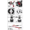 Yato PEX-AL-PEX Crimpzange manuelle Crimpzange mit 8 Backen Satz