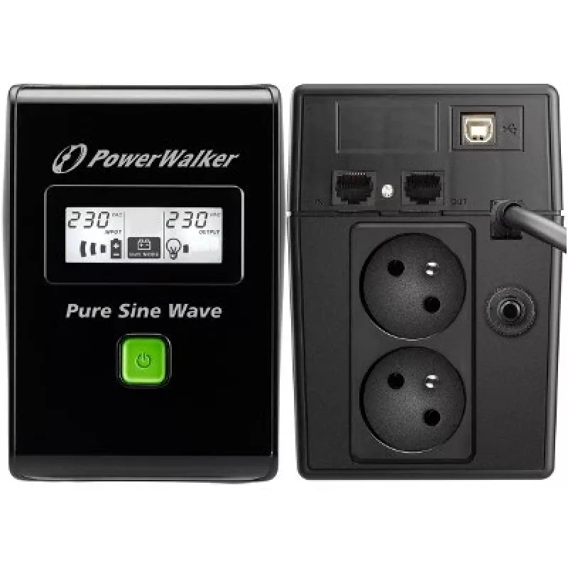 PowerWalker VI 800 SW FR USV unterbrechungsfreie Stromversorgung Line-Interactive 0,8 kVA 480 W 2 AC-Ausgänge