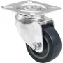 Lenkrolle Roadinger 50 mm, grau — drehbare Ersatzrolle für Geräte und Möbel