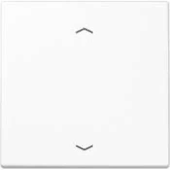 Wandplatte/Schalterabdeckung JUNG LS101PWW, Kunststoff, schraubenloses Design, 1-teilig