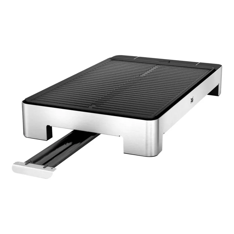 WMF 0415330011 Rechteckiger Elektrogrill Schwarz, Edelstahl 2000 W