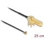 Koaxialkabel DeLOCK 12035 0,25 m RP-SMA I-PEX MHF1 Schwarz