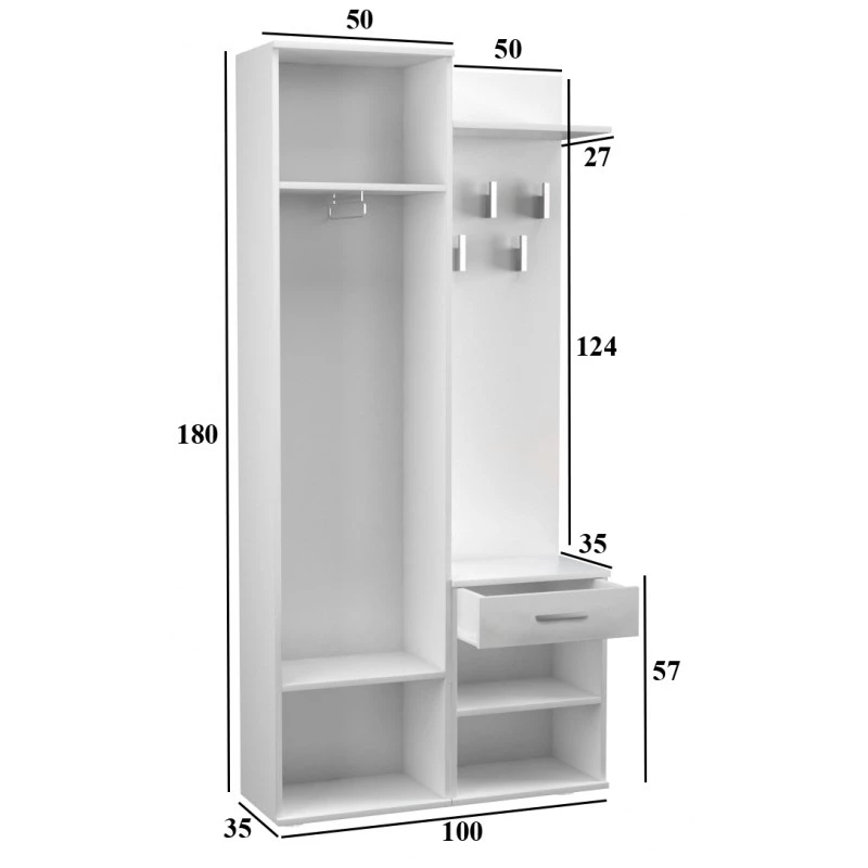 Topeshop GAR DUO ARTISAN entryway Schrank