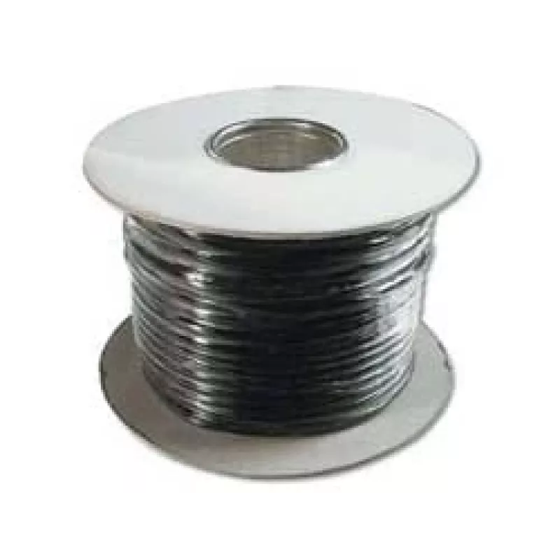 Flaches Telefoninstallationskabel Digitus AK-460701-100-S RJ11 100m Schwarz