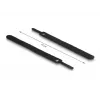 Klett-Kabelbinder DeLOCK 19010 150x12mm schwarz 10 Stück