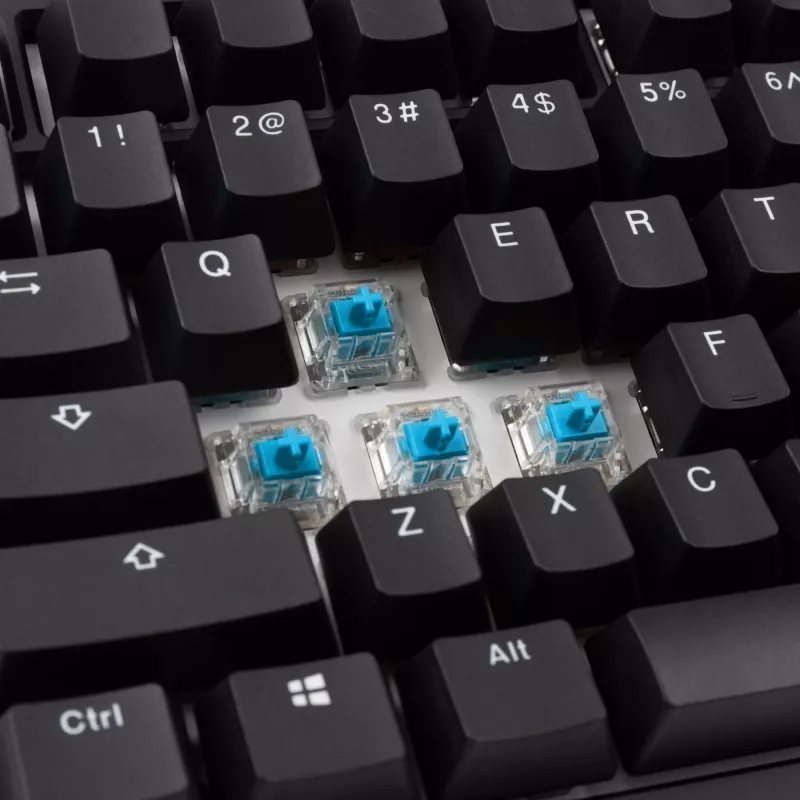 Ducky Tinker 75 Gaming Tastatur, RGB, schwarz - MX-Blue (ANSI)