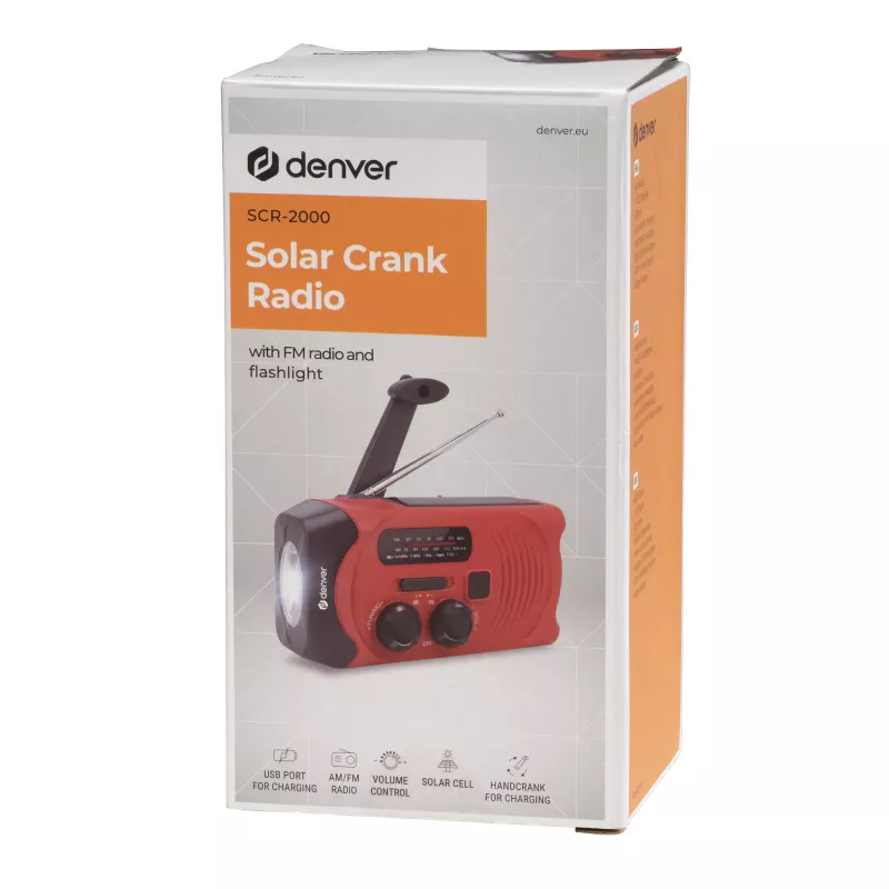 Powerbank Denver SCR-2010 Lithium-Ionen 2000 mAh Rot