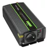 Auto-Wechselrichter Qoltec Monolith 1200 W Schwarz 24 V