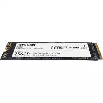 M.2 NVMe SSD PATRIOT P300 256GB — M.2 2280, Lesen 1700 MB/s, Schreiben 1100 MB/s