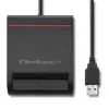ID-Kartenleser QOLTEC Smart-Chip-ID-Kartenleser — USB, schwarz, 84,5×65×16 mm, 63 g