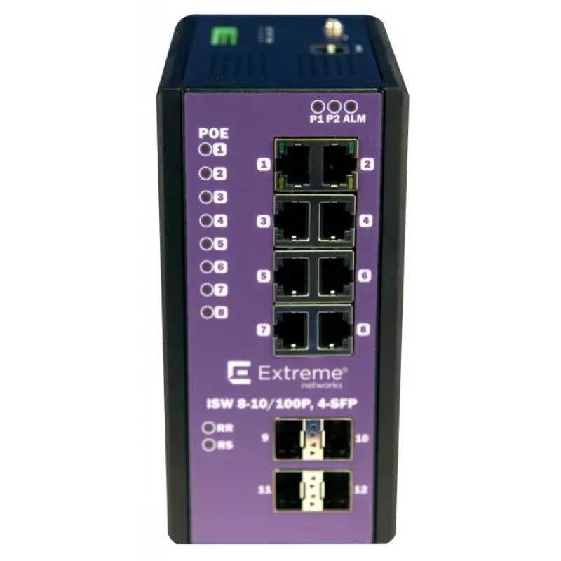Extreme 8-PORT POE+ Gigabit mit 4-PORT Sfp Betriebstemperatur -40 °C - +75 °C