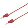 VOLTCRAFT Prüfleitung [Stecker 4 mm - Stecker 4 mm] 2 m Rot MSB-300 (MSB-300-2-Rot)