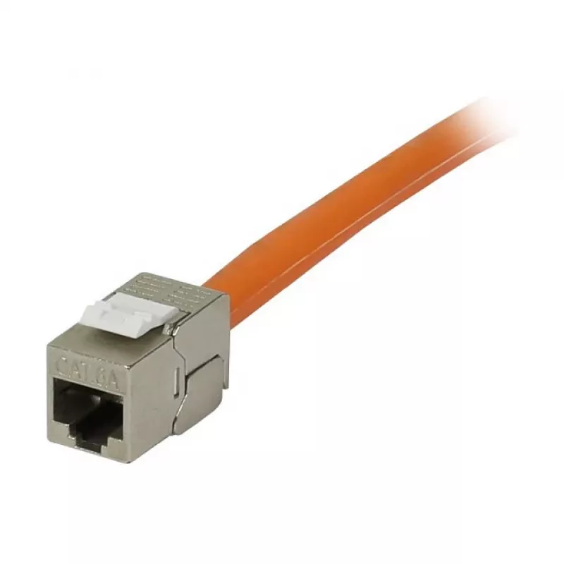 Synergy 21 Keystone-Modul TP-Buchse RJ45 CAT6A 500MHz Kurz mit Kabelklemme - Kabel - Digital/Daten