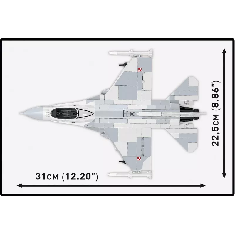 Konstruktionsset Cobi F-16C Fighting Falcon – 463 Teile, Modellbausatz im Maßstab