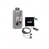 Shure SE112-GR Kabelgebundene In-Ear-Kopfhörer für Anrufe/Musik, Schwarz, Grau
