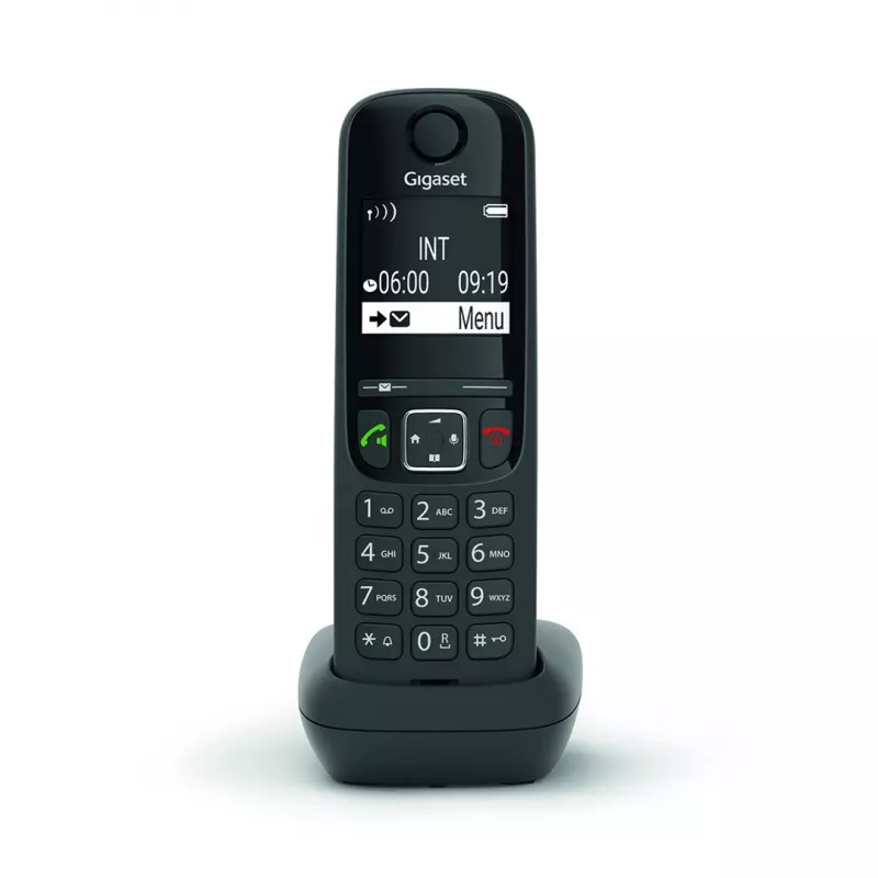 Analog/DECT-Telefon Gigaset AS690HX Schnurloses Mobilteil Rufnummernanzeige Schwarz