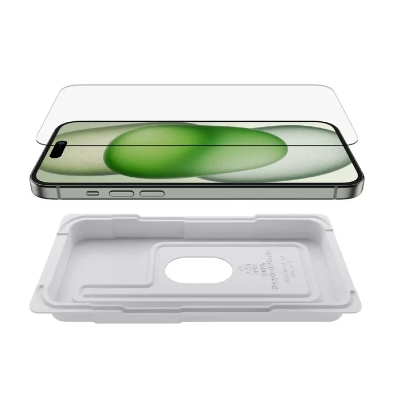 Bildschirmschutz Belkin ScreenForce für iPhone 16 Plus antibakteriell gehärtetes Glas