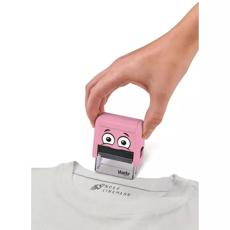 Colop Marky Rechteckiger Pinker Stempel für Papier und Textil