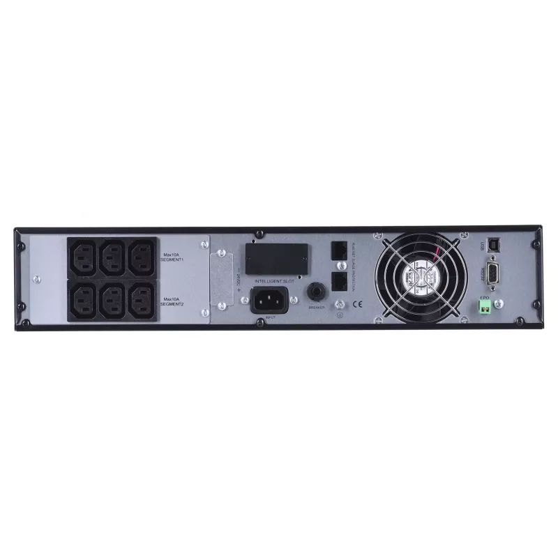 Unterbrechungsfreie Stromversorgung Grün Cell UPS13 — Online-Doppelwandlungs-USV, 1000 VA / 900 W, reiner Sinus, 6 AC-Ausgänge, LCD, 2×12V 9Ah Batterien