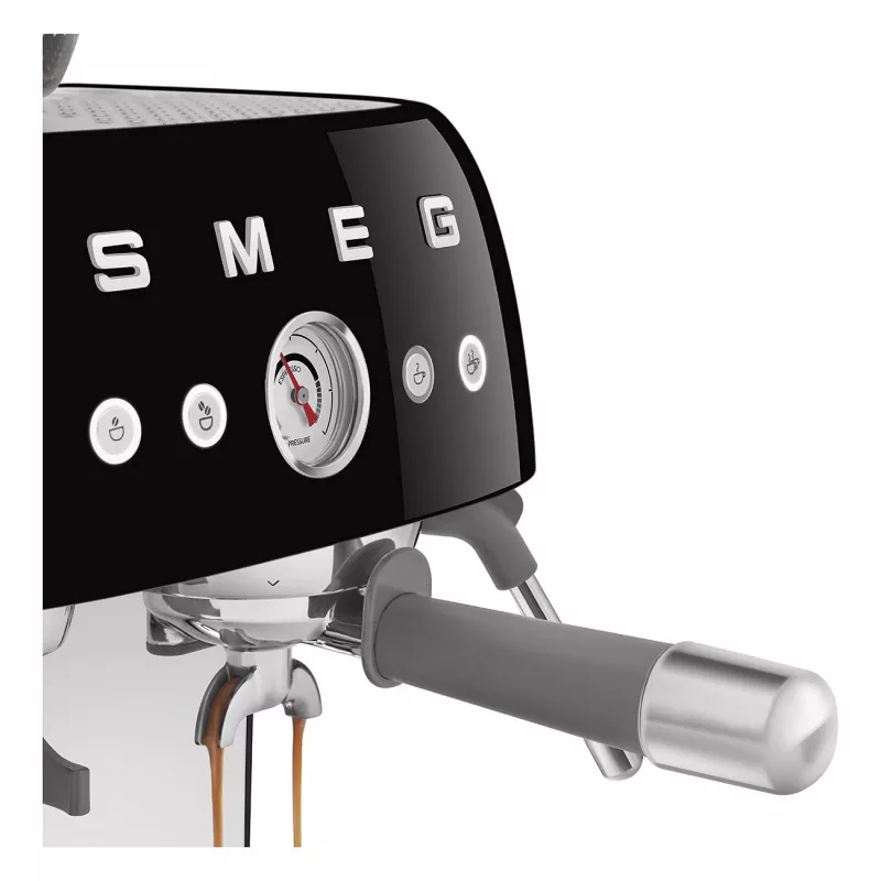 SMEG EGF03BLEU Espressomaschine. Kaffeevollautomat 50s Style. schwarz