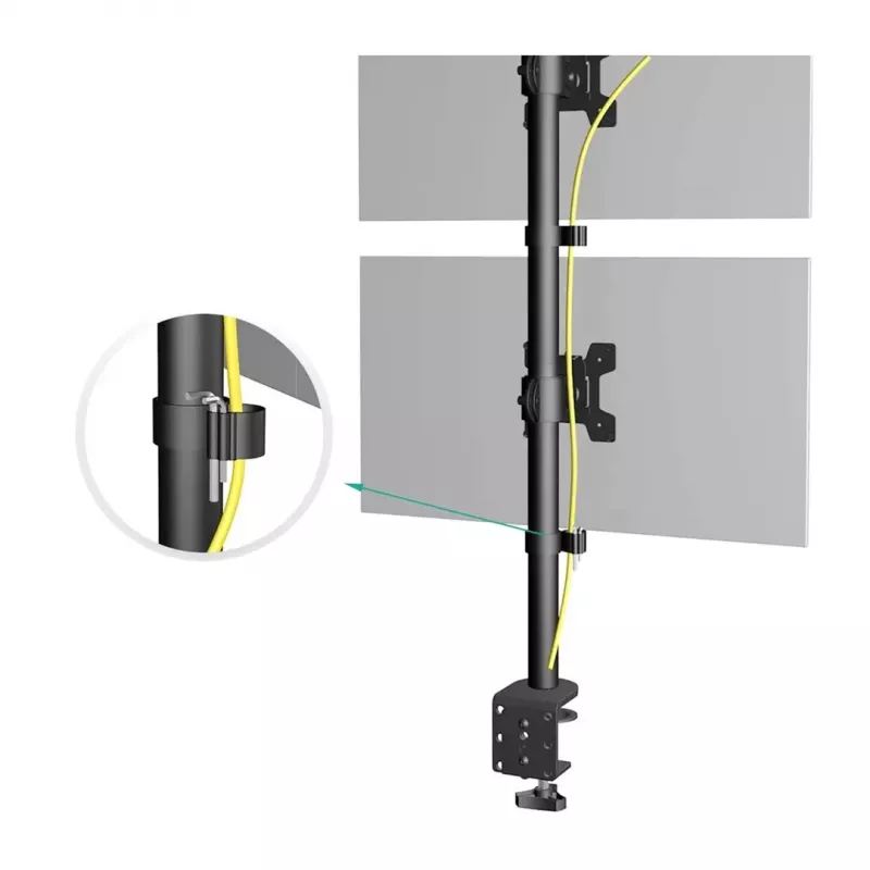 Maclean TV-Halterung 13-27 Zoll MC-966 (Tisch, 27), Monitorständer, Schwarz