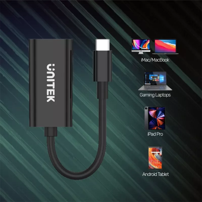 UNITEK V1421A USB-Grafikadapter Schwarz