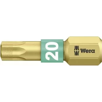 Torx-Bit Wera T20, 6,3 mm 1/4 Zoll Sechskant, DIN 3126-C