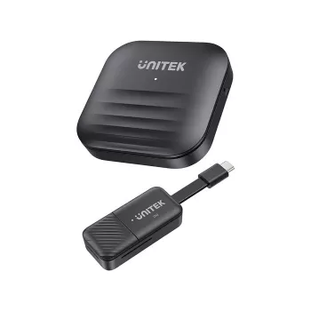 AV-Extender Unitek V1184A01 — AV-Sender und -Empfänger, 1920×1080, bis zu 50 m, USB-C, HDMI-/USB-Kabel enthalten