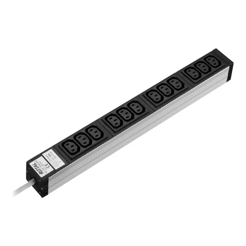 Rittal DK 7240.200 Power-Verlängerung 2m 12 AC-Ausgänge Innenbereich