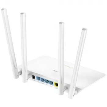 Tischrouter Cudy WR1200 Dualband Wi‑Fi 5 (802.11ac) 867 Mbit/s, 4x RJ‑45 LAN, Weiß