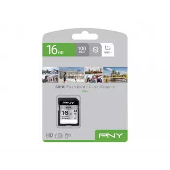 Flash Memory PNY 16 GB SDHC UHS-I Class 10 P-SD16GU1100EL-GE
