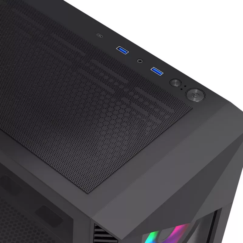 Gembird CCC-FC-900ARGB Gaming-Gehäuse Fornax 900, ATX, schwarz