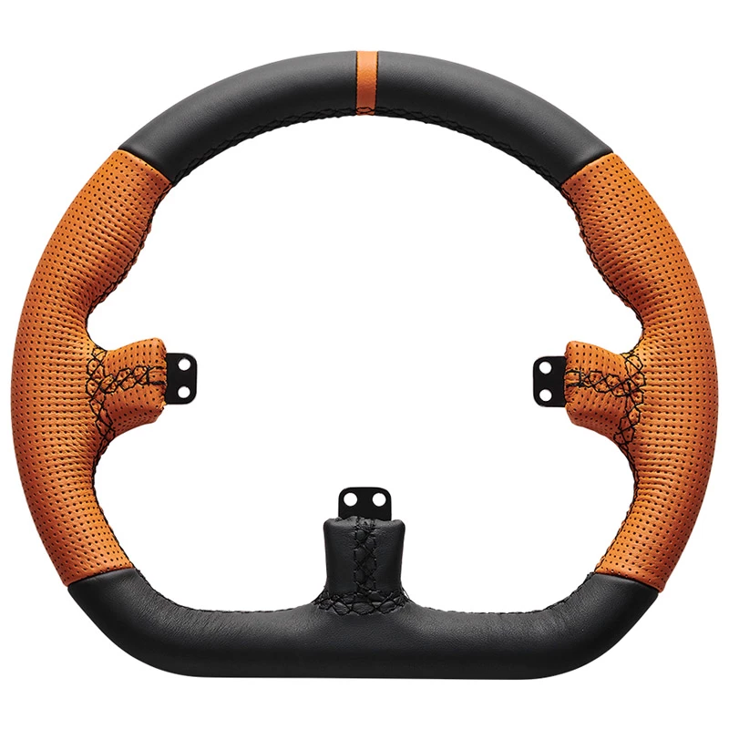 Sim-Racing-Lenkradkranz Asetek SimSports GT Rim Closed D Leder orange