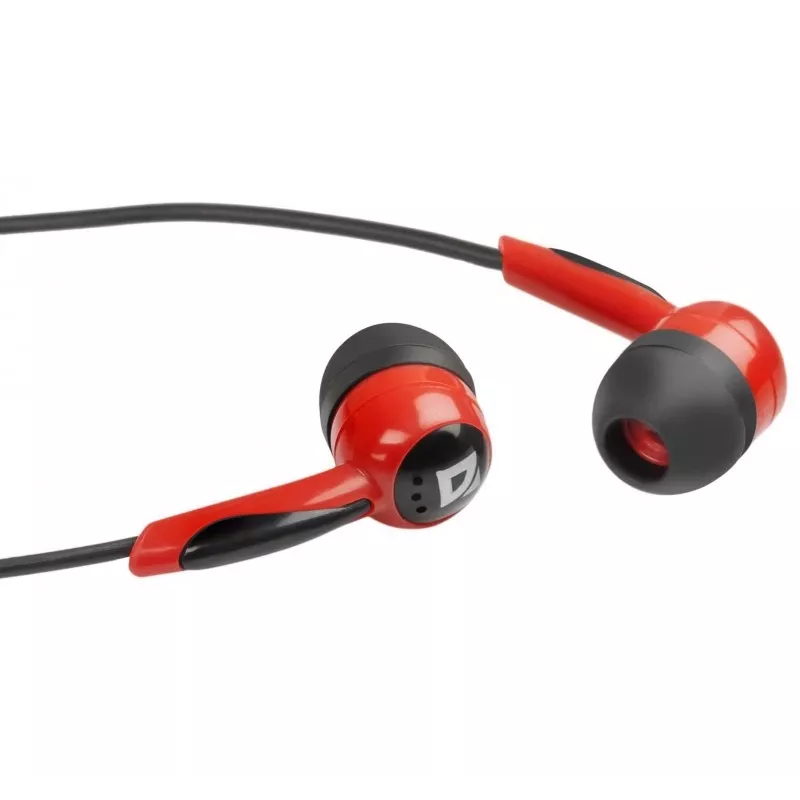 Headphones Defender BASIC 604 Schwarz-Rot
