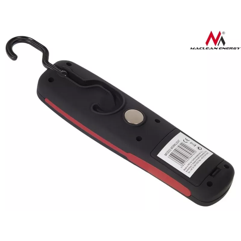 Werkstattleuchte MACLEAN MCE03 — 24 LEDs, Magnetfuß und Haken, batteriebetrieben (3×AAA)