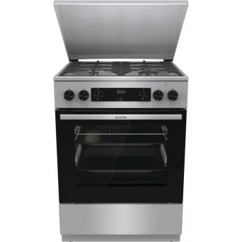 Gorenje GKS6C71XF Freistehender Herd mit Backofen Silber