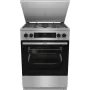 Gorenje GKS6C71XF Freistehender Herd mit Backofen Silber