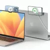 Induktiver MagSafe-Halter für MacBook weiß