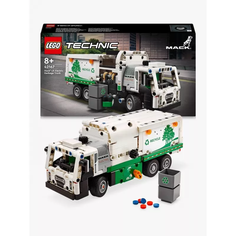 Konstruktionsspielzeug LEGO Technic Mack LR Elektro-Müllwagen 42167 — 503 Teile, motorisiert, Maße 230×80×90 mm