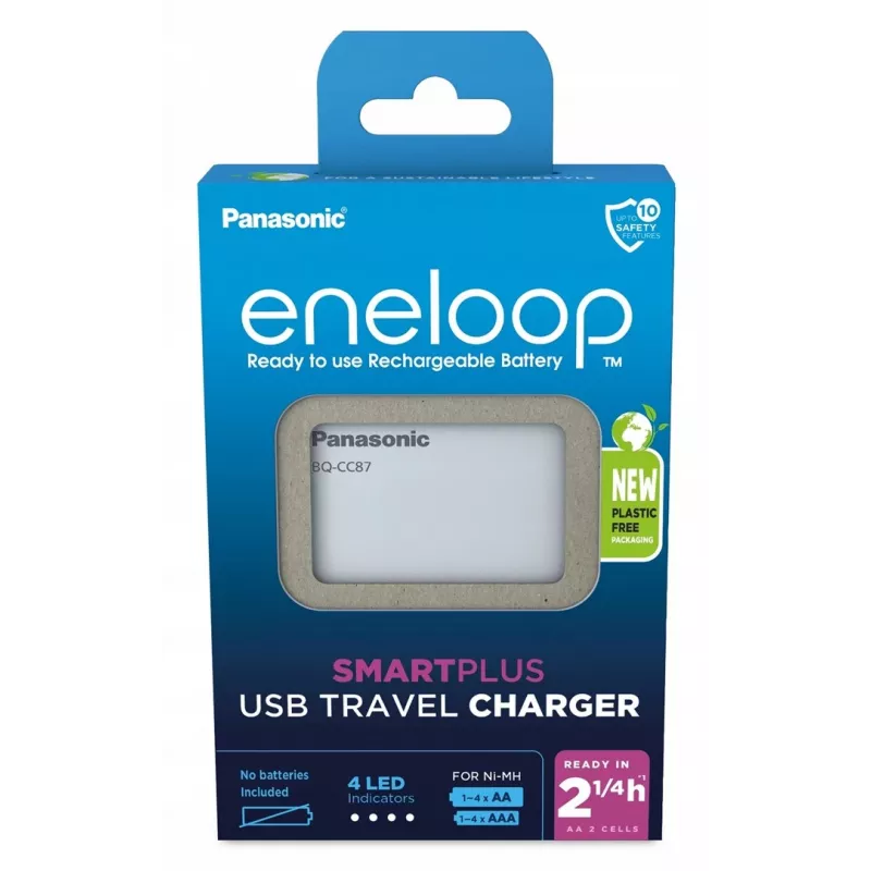 USB-Akkuladegerät PANASONIC Eneloop Smartplus BQ-CC87 (BQ-CC87USB)