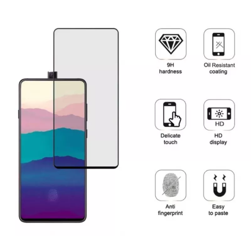 Tempered Glass Screen Protector Tellur für Samsung Galaxy A90 2.5D Full Glue Schwarz