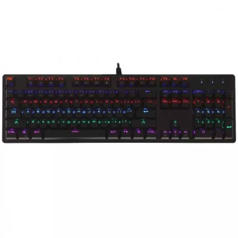 Mechanische Tastatur ART KLART AK-51 mit Blue-Switches, kompaktes Layout