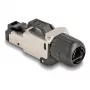 DeLOCK 86017 Kabelverbinder RJ45/LSA Schwarz Silber Stecker
